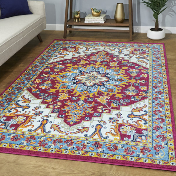 World Menagerie Otterville Oriental Blue/Green Area Rug & Reviews Wayfair